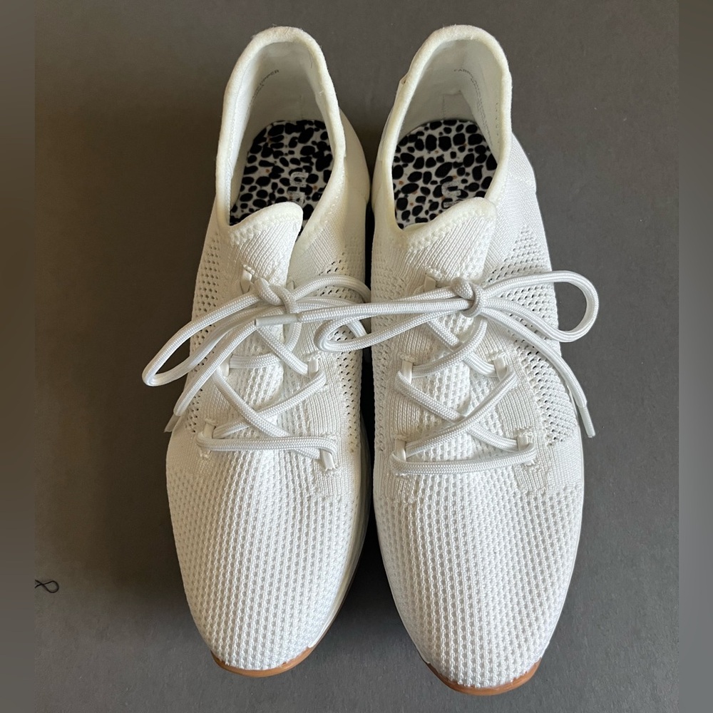 White Urban Sport Lace-Up Sneakers